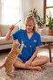 Shirt Collar Elastic Waist Short Sleeve Shorts Pajama Set Pajama Set 611Pt00123