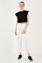 Crew Neck 100% Cotton Crop T Shirt T SHIRT5865587 - 4