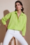 Linen Look 100% Cotton Relaxed Fit Shirt SHIRT51444624
