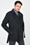 Slim Fit Pocketed Cotton Cashmere Coat Men's Coat 5841015 - 4