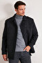 Slim Fit Pocketed Cotton Cashmere Coat Men's Coat 5841015 - 2