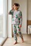Computer Game Patterned Boys' Pajama Set - 5
