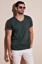 100% Cotton Slim Fit V-Neck Basic T Shirt Men's T SHIRT 5412001 - 5