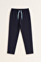 Boy's Teddy Pajama Bottom Navy Blue - 3