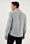 100% Cotton Slim Fit Long Sleeve Shirt Men's Shirt Cf21S111498 - 5