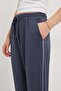 Women's Smoked Jogger Sweatpants with Elastic Waistband - 4