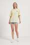 Women's Cat Back Print Summer Yellow Oversize T-Shirt - 3