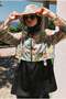 Patterned Short Hijab Swimsuit Floria Pattern - 5
