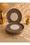 Leopard Model 24-Piece Porcelain Breakfast Set. - 5