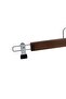 Wooden 8131 Clothespins for Pants and Skirts, Walnut Color, 50 Pieces - 3