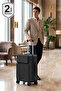 Monarch Expandable PC Cabin Size 20 Inch (7-10kg) Luggage, Hard Shell, Lightweight, Combination Lock, Front Pocket, Carry On - 6