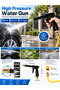 1pc Portable High Pressure Water Hose Nozzle Spray, Adjustable Garden Hose Nozzle Spray Car Washi... - 8