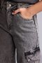 Wideleg Cargo Fit Wide Leg Cargo Jean Pants with Pockets for Girls E7879A825Au - 5