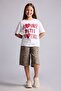 Crew Neck 2-Piece Short Sleeve Red T-Shirt Girls H2155A826Sm - 2