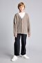 V-Neck Ribbed Basic Knitwear Cardigan for Boys H9209A826Wn - 2