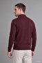 Standard Fit Regular Cut Mock Neck Half-Zip Basic Plain Knit Sweater A5184AX24AU - 7