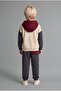 100% Cotton Label Printed Thin Sweatshirt Fabric 2-Piece Set Baby Boy F9452A526Wn - 4