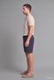 Ultra Soft Relax Fit Elastic Tie Waist Bermuda Navy Blue Shorts H5758Ax26Au - 2