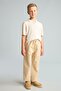 100% Cotton Regular Fit Straight Leg Sand Beige Trousers for Boys H9782A826Au - 3