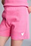 Ribbed Shorts Athlete 2-Piece Pink Set Girls I0043A826Hs - 8