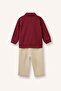Polo Collar Long Sleeve Top Wide Leg Bottom 2-Piece Set Baby Boy I0275A526Au - 7