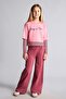Printed Sweatshirt Top Wide Leg Bottom 2-Piece Set Girls I0855A826Au