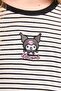 Striped Printed Athlete Girl's T-Shirt I5689A826Hs - 5