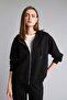 Relax Fit Zippered Hooded Long Sleeve Basic Cardigan G5440Ax26Sp - 3
