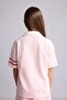 V-Neck Printed Short-Sleeved Light Pink T-Shirt for Girls H7251A826Hs - 5