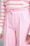 Wide Leg Elastic Tie Waist Cotton Sweatpants for Girls I1621A826Au - 4