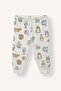 Printed Long Sleeve Top Elastic Waist Bottom 2-Piece Pajama Set Baby Boy H6539A526Au - 8