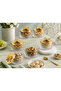6-Piece Gold Covered Glass Dessert, Ice Cream, Snack, Jam, Dowry, Presentation Bowl Set - 3