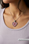 Interlocking Heart Pattern Handcrafted Stainless Steel Chain Women's Necklace - 2