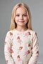100% Cotton Basic Crew Neck Top Ensek Waist Bottom 2-Piece Pajama Set Baby Girl I1004A526Au - 3