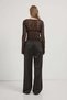 Satin Trousers with Waist Tie Detail - 6