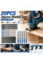 Multipurpose Cutting T-Shank Jigsaw Blades Set - Assorted HCS & HSS Blades for Cutting Wood, Metal,