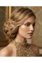 Gold-Colored Hair Clip with Gold Stones - 6