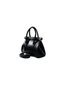 Dukidaso Black Lock Detailed Hand and Shoulder Bag |   Summer T8465 Black Single Compartment Zipper Pocket - 3