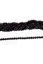 6 mm Black Crystal Glass Beads 1 Strand - (80-85 Pieces)