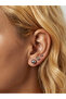 3-Piece Silver Color Ball Stud Steel Earrings - 3