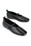 , Women's Genuine Leather Ballet Flats 1611022Z2755 Black - 4