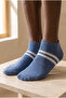 Men's Striped Basic Step Socks Blue