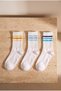 Men's Ankle Striped 3-Piece Socks