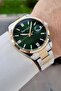 Dial Green Strap Gold Gray Color Same as Pictured 40 mm Men's Calendar Wristwatch