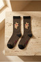 Men's Teddy Patterned Socks Black - 3