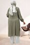 68066 Plus Size Side Slit Buttoned Jacquard Strawberry Tunic - Nefti - 5