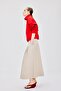 A-Line Regular Waist Gabardine Midi Skirt I3159Ax26Au - 2