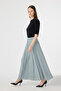 Belted Pleated Long Azalea Skirt 0212 - 3