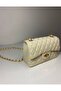 Quilted Knitted Chain Women's Hand and Shoulder Bag - 3