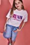 100% Cotton Kpop - Demon Hunters Oversized Crew Neck Short Sleeve T-Shirt for Girls H7335A826Sm